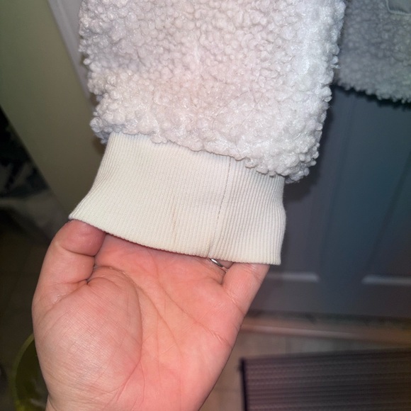 Adidas Sherpa Fleece Zip-Up Hoodie | Women’s L - Picture 5 of 10